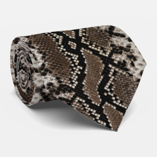 Faux Reticulate Python Snake Skin Mannen Stropdas