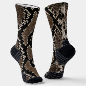 Faux Reticulated Python Snakeskin Sokken (Gebogen)