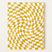 Faux Retro Chèques à huile d'or Warped Checkerboar (Dos)