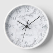 Faux Revêtement En Marbre Avec Horloge Numérique V (Recto)