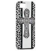 Faux Rhinestone Cross Iphone 5 Hoesje (Back/Rechts)