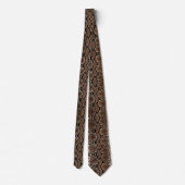 Faux Rock Python Snake Skin Man Stropdas (Achterkant)