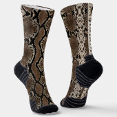 Faux Rock Python Snakeskin Sokken (Gebogen)