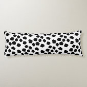 Faux Rocks Black en White Lichaamskussen (Achterkant)