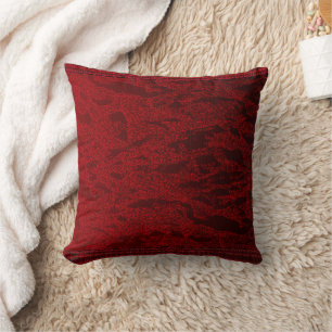 Faux rood fluweel kussen