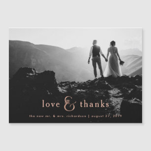 Faux Roos Gold Ampersand   Foto bedankt