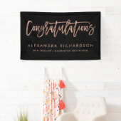 Faux Roos Gold Blik Gefeliciteerd | Afstuderen | Spandoek (Insitu)