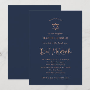 Faux Roos Gold Calligraphy voor de marine Bat Mi Kaart