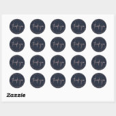 FAUX ROOS GOLD DANK U BEDANKT SCRIPT RONDE STICKER (Vel)