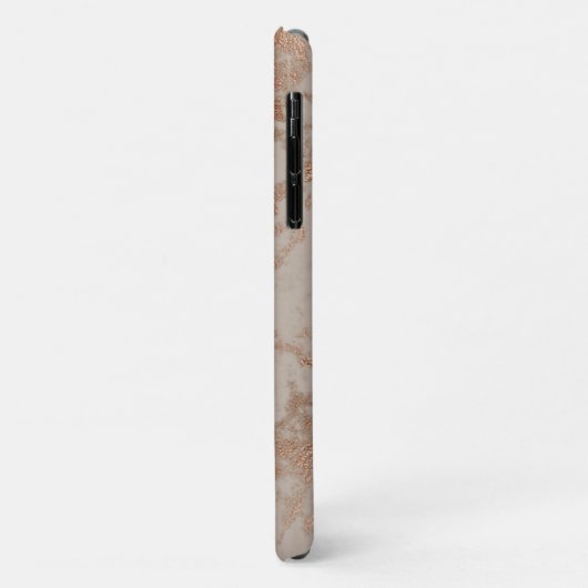 Faux Roos Gold Editable Name iPhone/iPad case (Achterkant/links)