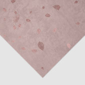 Faux Roos Gold Elegant Fall Leaves Tissuepapier (Detail)