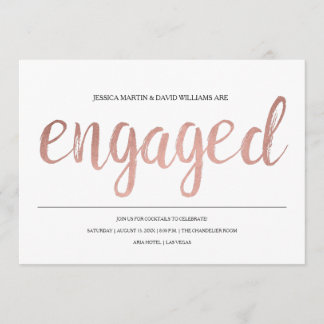 Faux Roos Gold Foil ingewerkt Kaart