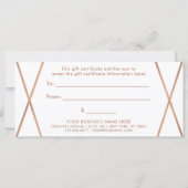 Faux Roos Gold Geometric | Cadeaubon (Achterkant)