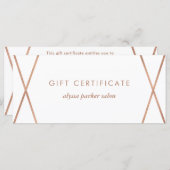 Faux Roos Gold Geometric | Cadeaubon (Voorkant / Achterkant)