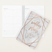 Faux Roos Gold Geometric | Marmer Wedding Planner (Display)