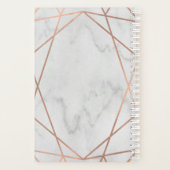 Faux Roos Gold Geometric | Marmer Wedding Planner (Achterkant)