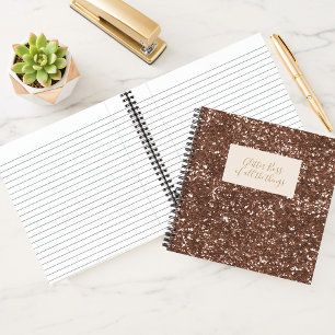 Faux Roos Gold Glitter Boss Home Kantoor Notitiebo Notitieboek