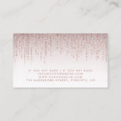 Faux Roos Gold Glitter String Curtain Luxe Visitekaartje (Achterkant)