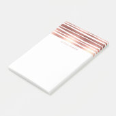 Faux Roos Gold Modern Stripes Post-it® Notes (Schuin)