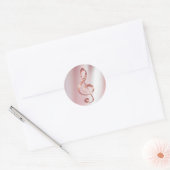 faux roos Gold  Ronde Sticker (Envelop)