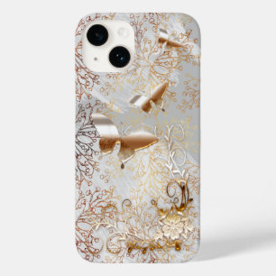 Faux Roos Gold & Silver iPhone 14, alleen daar Case-Mate iPhone 14 Hoesje