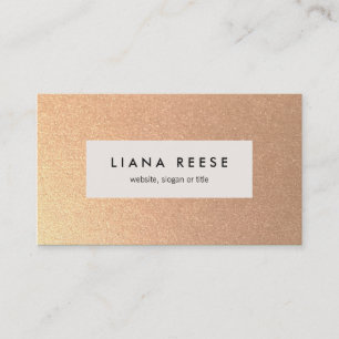 FAUX Roos Gold Subtiele Glitter Beauty Salon Visitekaartje