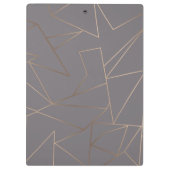 Faux roos goud elegant modern, minimalistisch meet klembord (Achterkant)