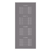 Faux roos goud elegant modern, minimalistisch meet reclamekaart (Achterkant)