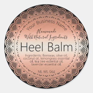 Faux Roos gouden Sticker Label Handgemaakte Heel B