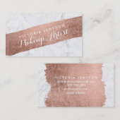 Faux roos goudpenseelschildpadden, tekenaar voor m visitekaartje (Voorkant / Achterkant)