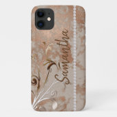 Faux Rose Gold Editable Name iPhone / coque ipad (Dos)