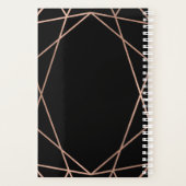 Faux Rose Gold Géométrique sur Wedding planner noi (Dos)