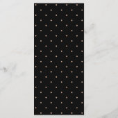 Faux Rose Gold sur le menu Black Dotée Mariage Men (Dos)