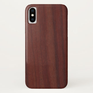 Faux Rosewood iPhone X Hoesje