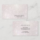 FAUX roze champagnespoeling Visitekaartje (Voorkant / Achterkant)