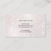 FAUX roze champagnespoeling Visitekaartje (Achterkant)