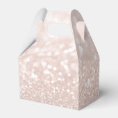 faux roze glitter Bevestiging Vor Box Bedankdoosjes (Achterkant)
