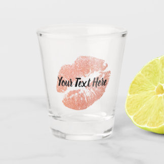FAUX Roze Gold Kisses Shot Glas