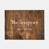 Faux Rustic Barn Wood Deurmat (Voorkant)