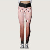 Faux Rustic Rusty Metal met de naam Ankle Leggings (Voorkant)