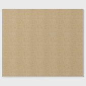 Faux Rustic Tan Kraft Paper Look Cadeaupapier (Vlak)