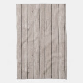 Faux rustiek hout bruin theedoek (Verticaal)