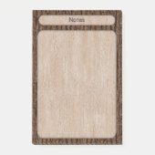 Faux rustieke boomschors textuur post-it® notes (Voorkant)