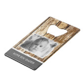 Faux rustique bois patiné 1 photo papa gris (Dos Angle)