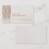 Faux Sequin Beauty Salon Carte de rendez-vous (Devant / Derrière)