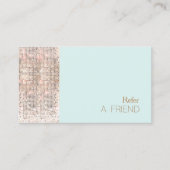 FAUX Sequin Beauty Salon Cusomer Référence (Devant)