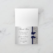 Faux sequins argent marine noeud diamant merci (Intérieur)