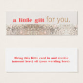 Faux Sequins Salon des cheveux et certificat cadea (Devant & derrière)