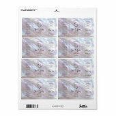 FAUX Sérum Holographique Iridescent Étiquette (Feuille entière)