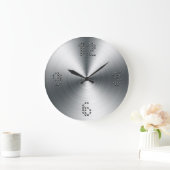 Faux Sheet Staal Muur Klok (Huis)